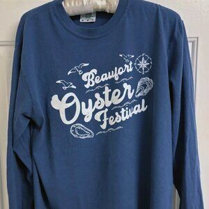 2026 Official Beaufort Oyster Festival Cotton Long Sleeve Shirt Med Sold Out!